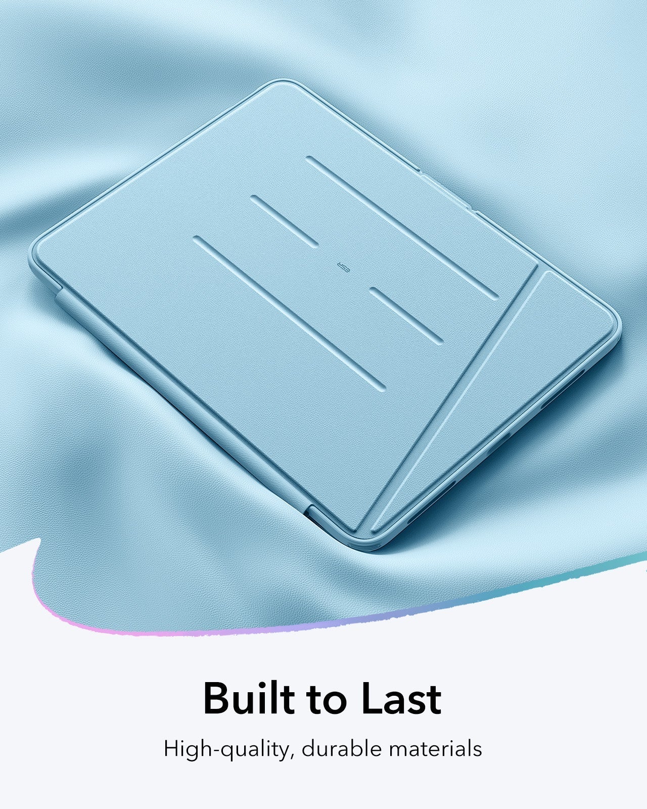 iPad Air 13" (M4) 2026 Flip Magnetic Case with Pencil Holder - Sky Blue - Image 9