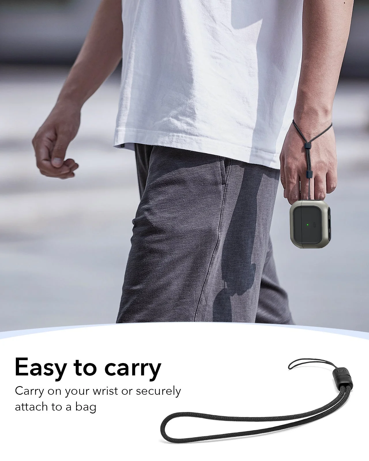 AirPods Pro 3 Orbit Hybrid Magnetic Case - Titanium - Image 7