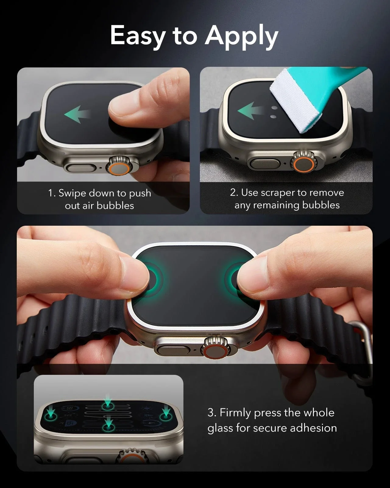 Apple Watch Ultra 3 Armorite Screen Protector - Titanium - Image 6