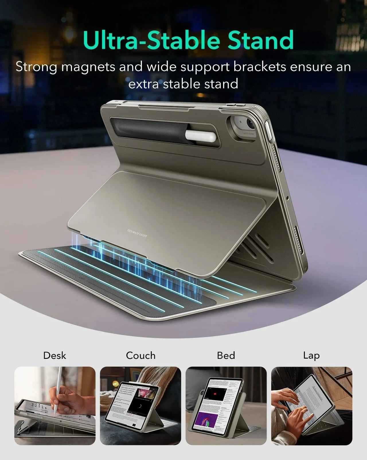 iPad Air 11" (M4) 2026 Shift Magnetic Case - Titanium - Image 4