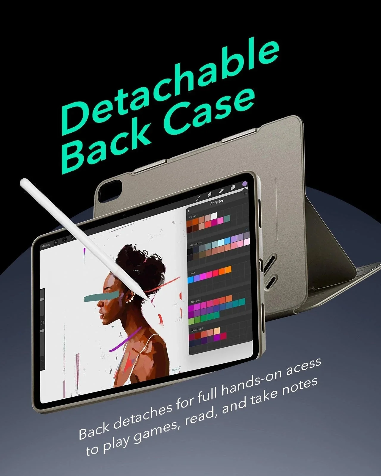 iPad Air 11" (M4) 2026 Shift Magnetic Case - Titanium - Image 6