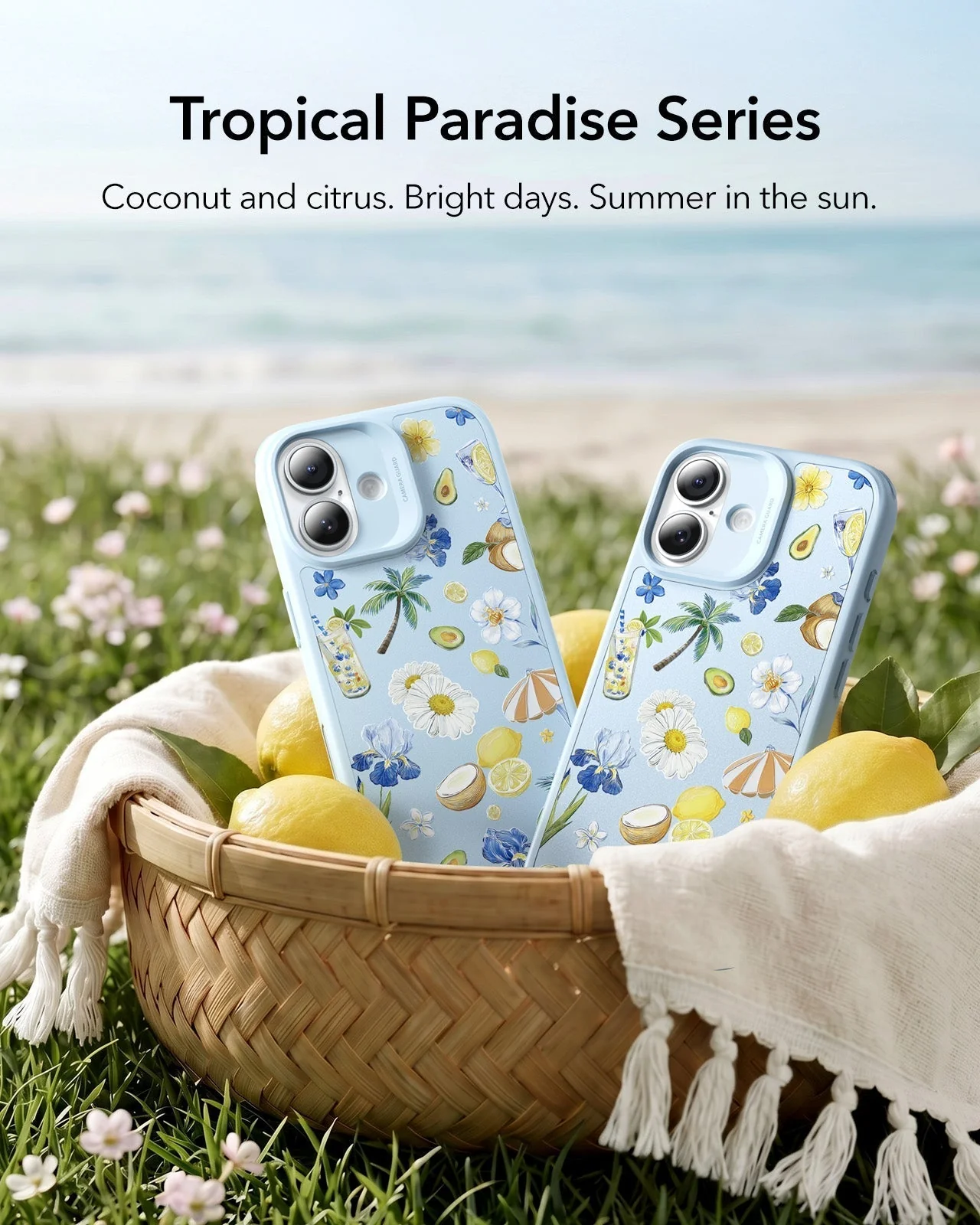 iPhone 17 Classic Hybrid Magnetic Case (Camera Control) - Tropical Paradise - Image 3