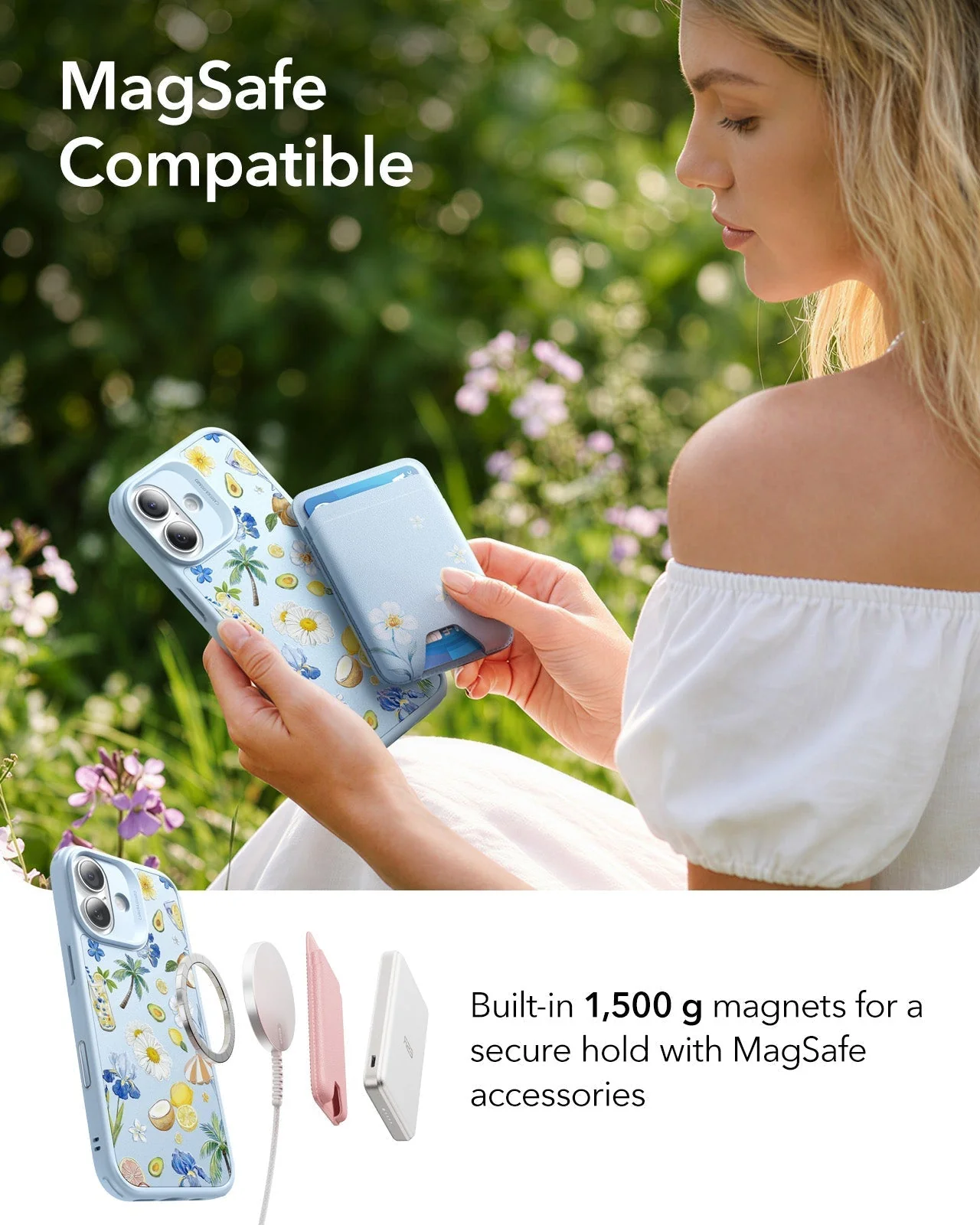 iPhone 17 Classic Hybrid Magnetic Case (Camera Control) - Tropical Paradise - Image 5