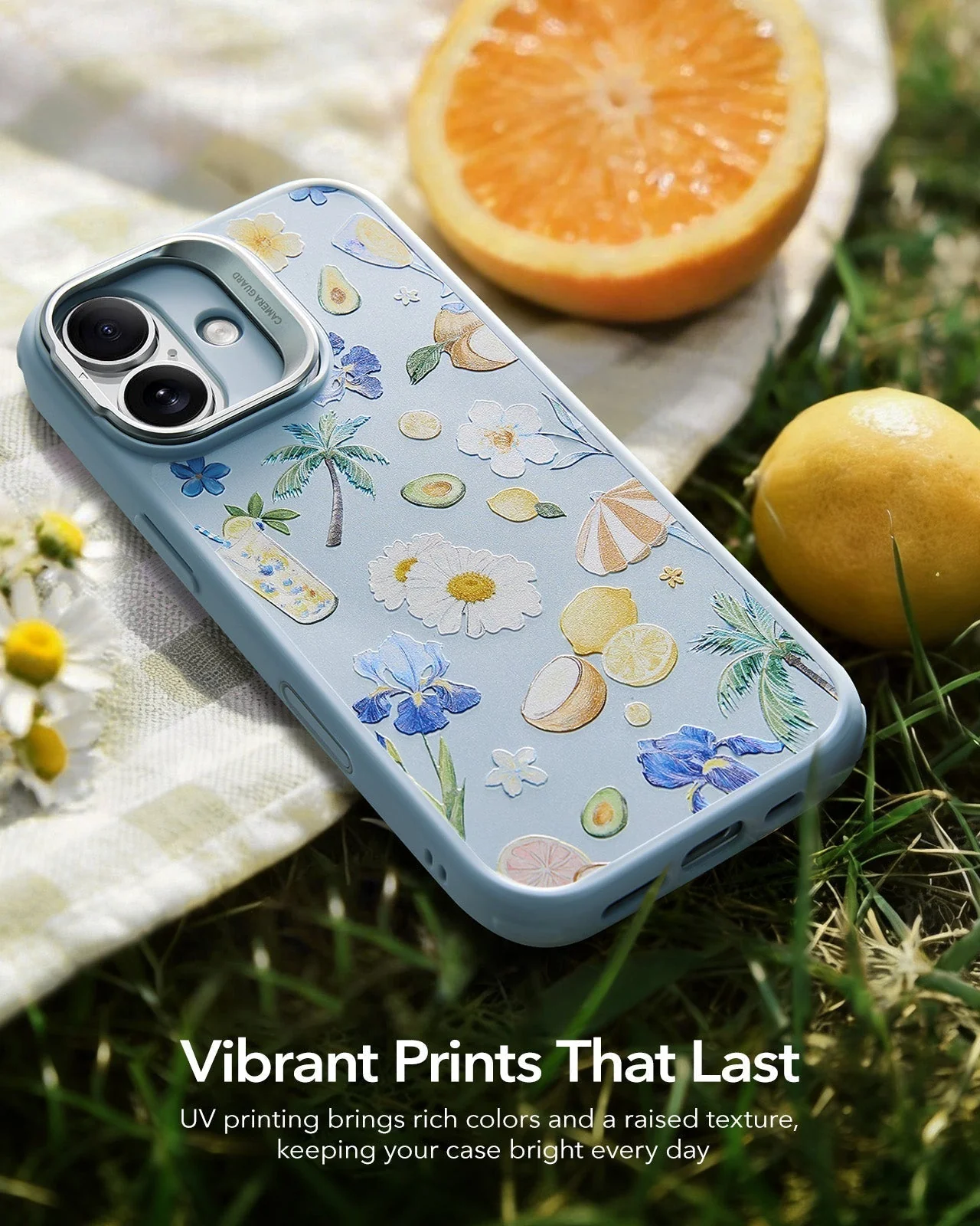 iPhone 17 Classic Hybrid Magnetic Case (Camera Control, Stash Stand) - Tropical Paradise - Image 8