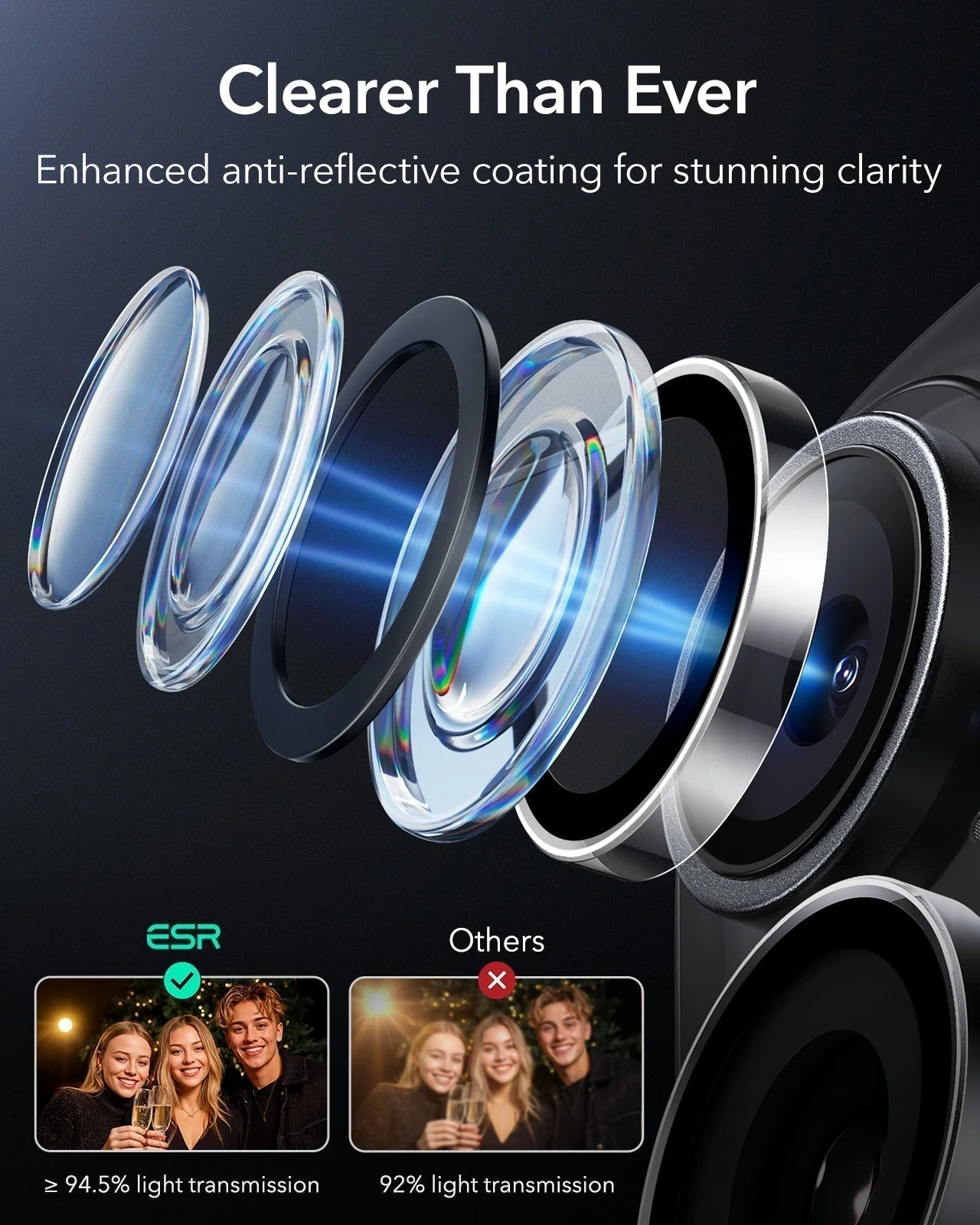 iPhone 17 Armorite®️ Camera Lens Protector - Clear - Image 5